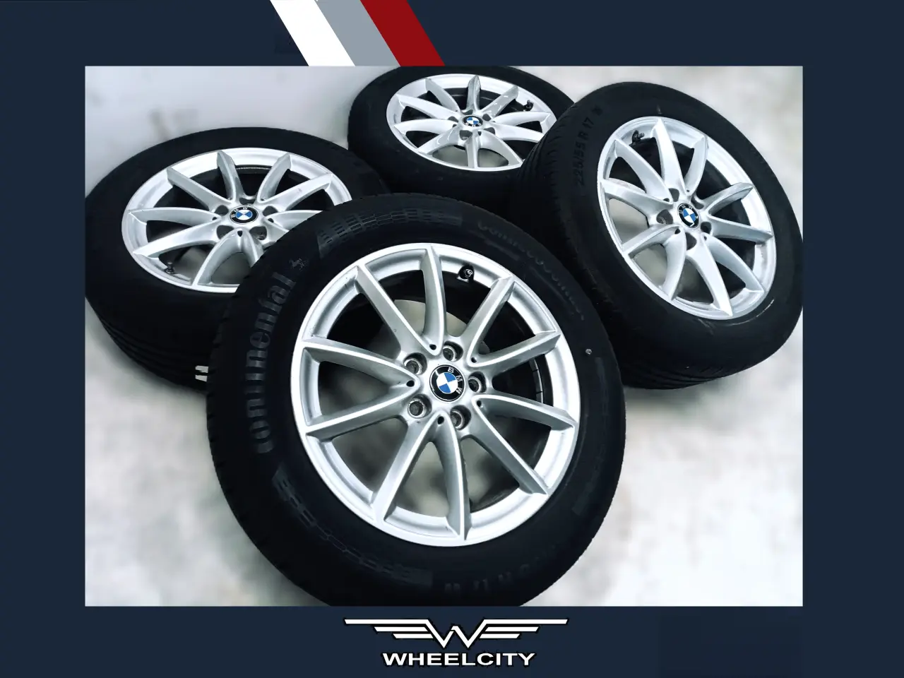 Billede 1 - 5x112 17" ET52 nav 66,6ø BMW sommersæt inkl.TPMS
