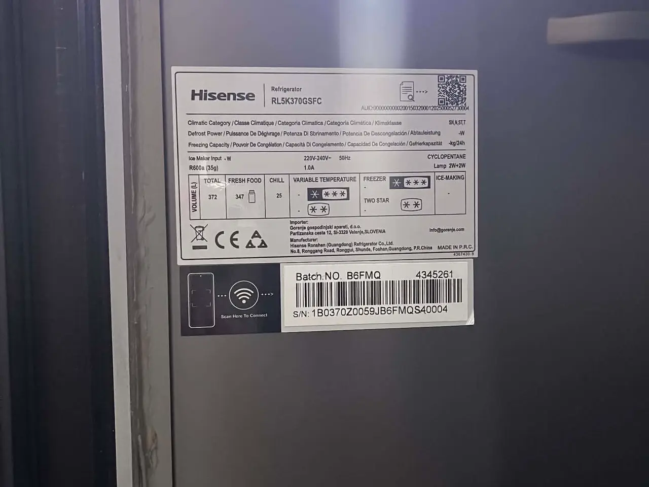 Billede 3 - Hisense fritstående køleskab