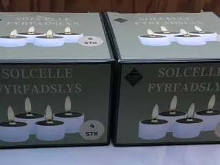 8 stk solcelle fyrfadslys
