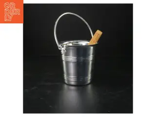 Isspand i metal (str. Ø. 13 cm. længde. 12,5 cm)