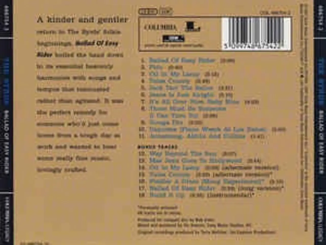 Billede 2 - The Byrds – Ballad Of Easy Rider – CD