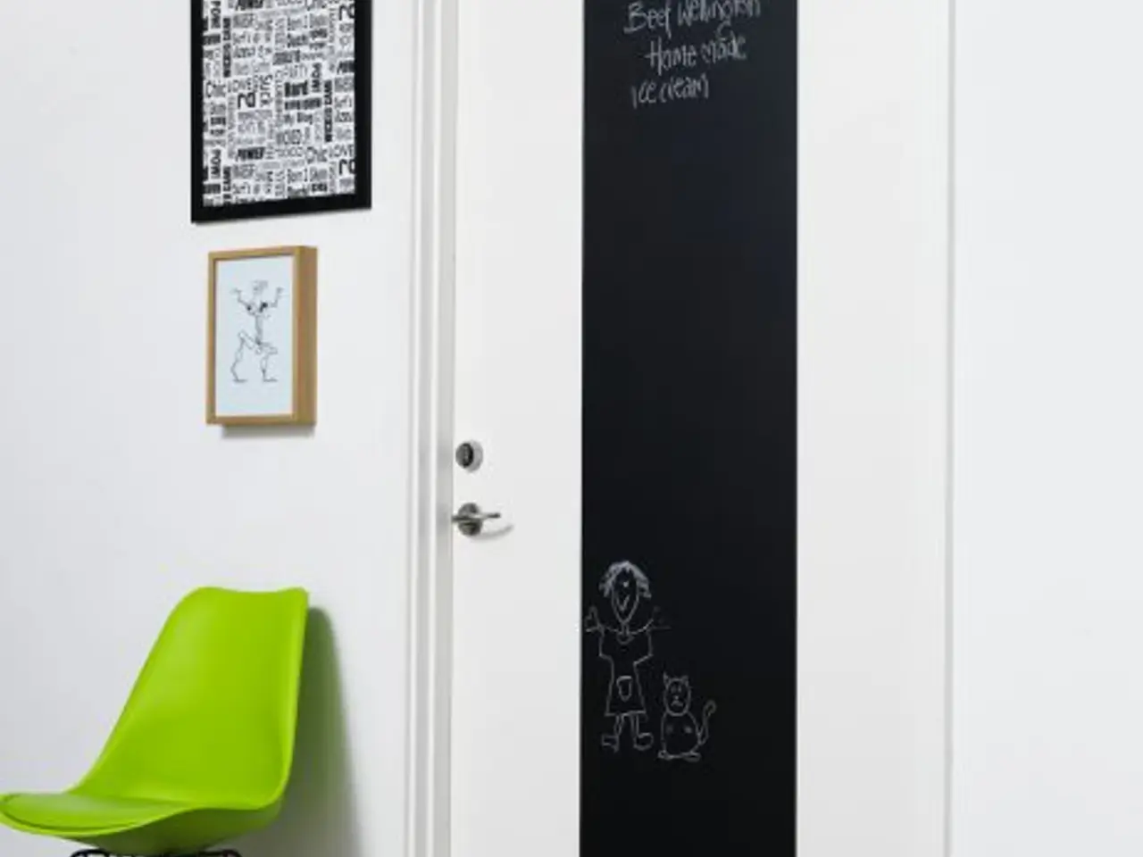 Billede 2 - 3 stkKridt sticker, Selvklæbende, NYE, 45 x 200 cm