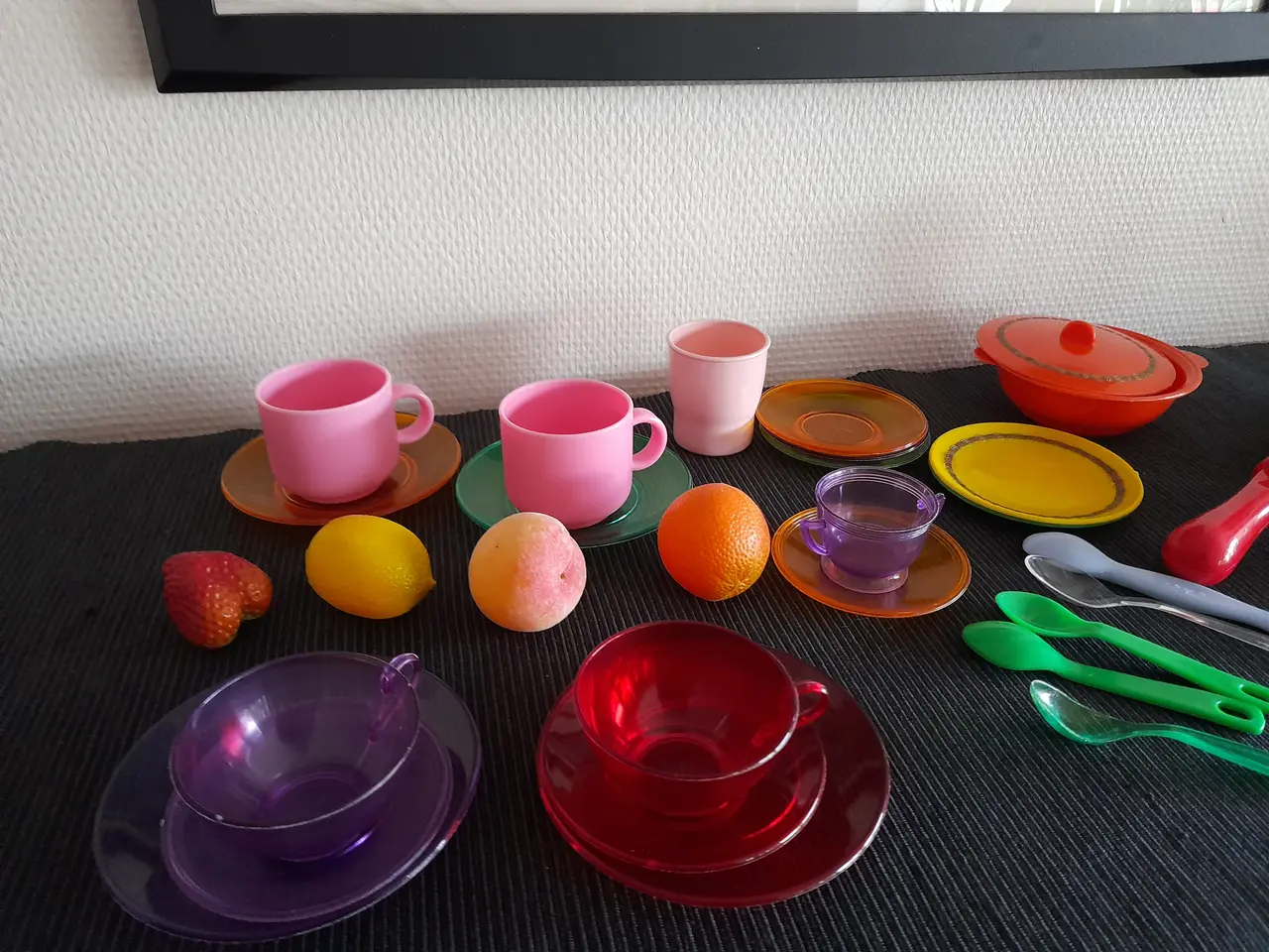 Billede 4 - Legemad: is, frugt + kopper, skeer m.m (40 dele)