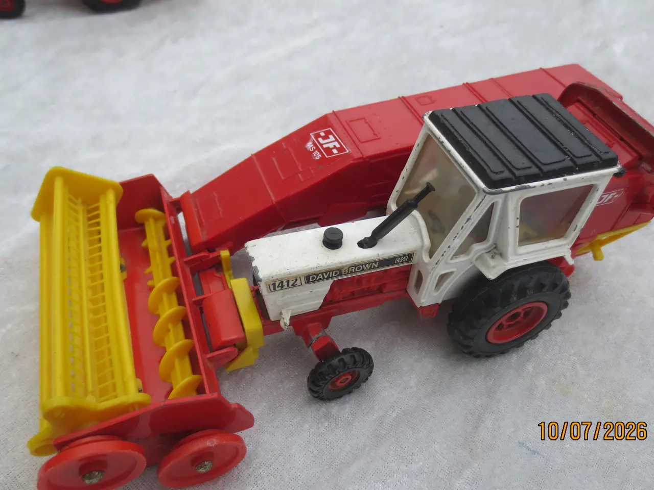 Billede 2 - 2 stk Modeltraktor David Brown 1412 med JF MS 105 
