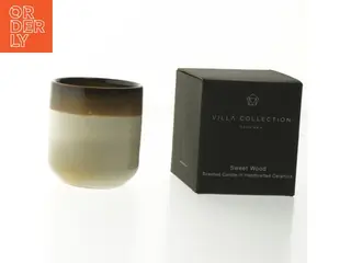 Nyt Duftlys i keramikholder fra Villa Collection (str. Ø. 7 cm længde. 7,5 cm)