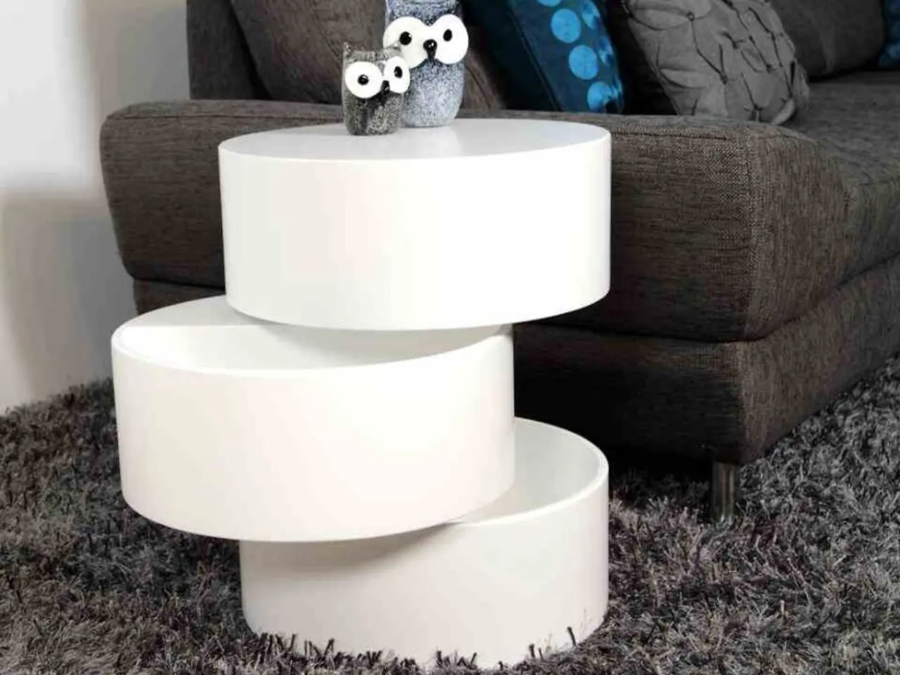 Billede 1 - 2 stk. Pop out sofa/sengeborde Hvid Ø: 40 cm H: 52 cm