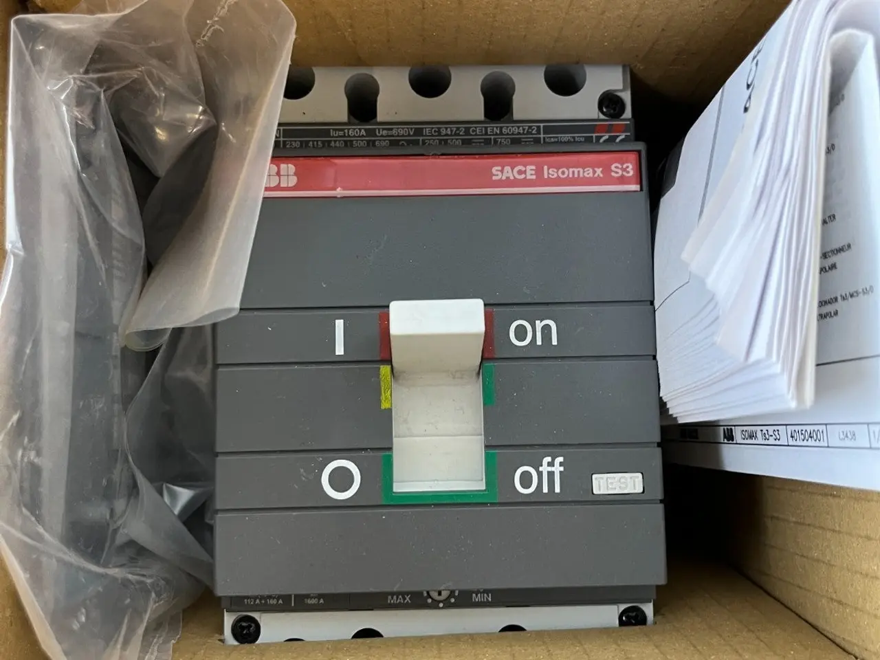 Billede 4 - ABB SACE Isomax S3N 160A 3 Pole MCCB T3S-S3