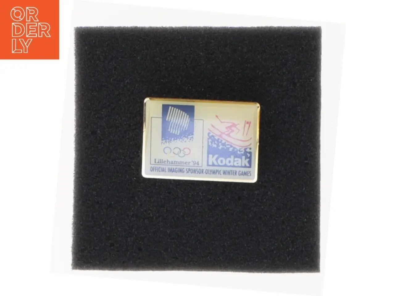 Billede 4 - Lillehammer 1994 Olympiske Lege Kodak Sponsor Pin (str. 3,5 x 2,5 cm)