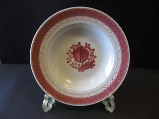 Trankebar Rød - Tallerken Dyb 23 cm.
