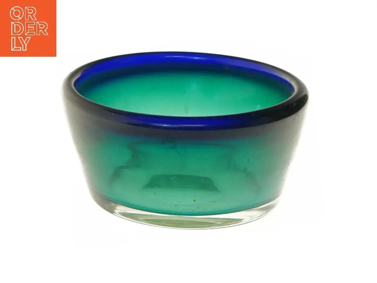 Billede 1 - Farvet glasskål (str. Ø 19 cm)