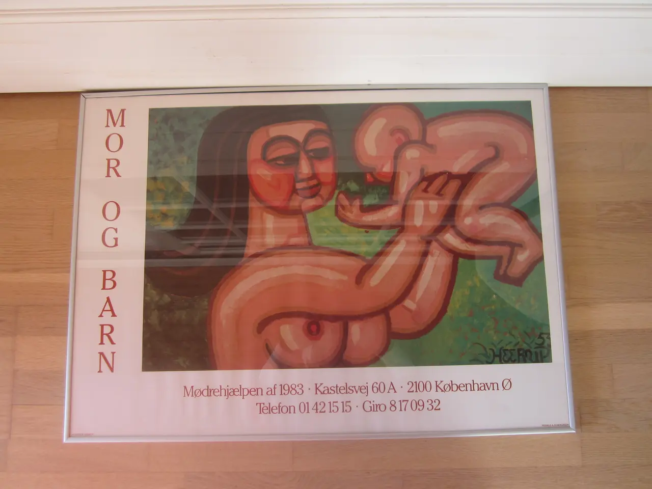 Billede 3 - Rigtig fin indrammet HERUP 53 plakat 70x51 cm