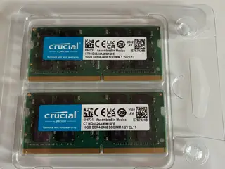 Crucial 32 GB DDR4-2400 SO-DIMM RAM – 2 × 16 GB –