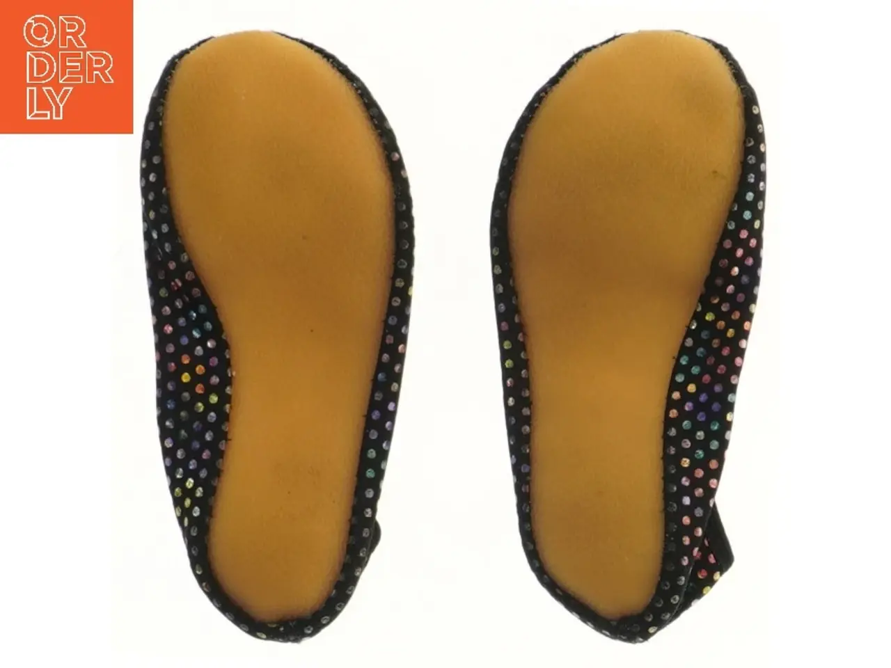 Billede 3 - Balletsko med farvede prikker (str. 19,5 cm)