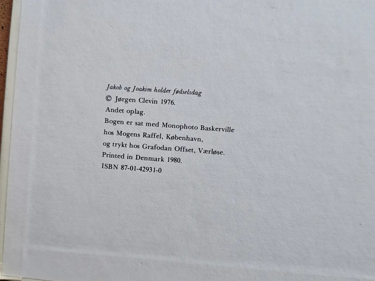 Billede 2 - Jakob og Joakim holder fødselsdag BOG fra 1980