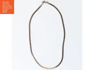 Guldfarvet kæde halskæde (str. 41 cm)