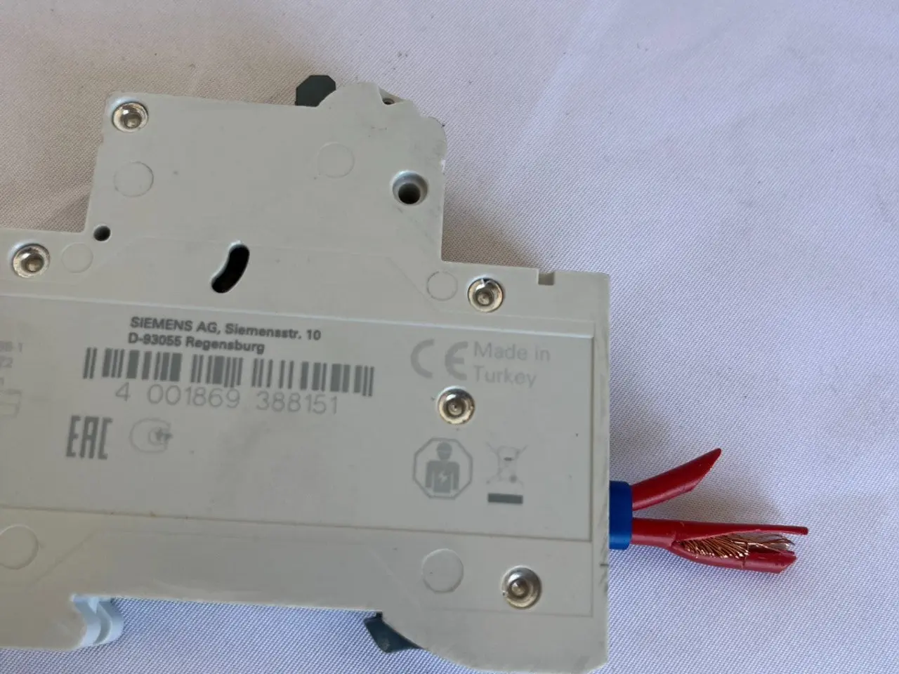 Billede 8 - Siemens 5SL6104-7 MCB C4 1-Pole 4A 230/400V relæ