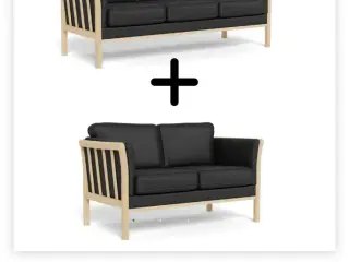 Klassiske 3+2 tremmesofaer