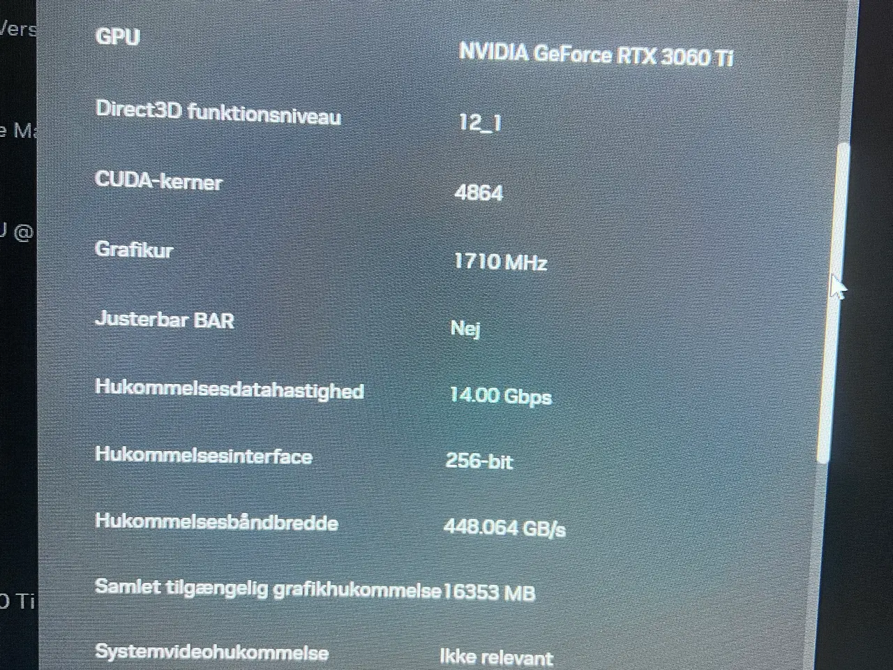 Billede 4 - NVIDIA GEFORCE RTX 3060 TI 8 GB GDDR