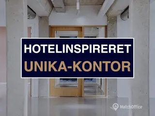Hotelinspireret unika-kontor lige ved stationen