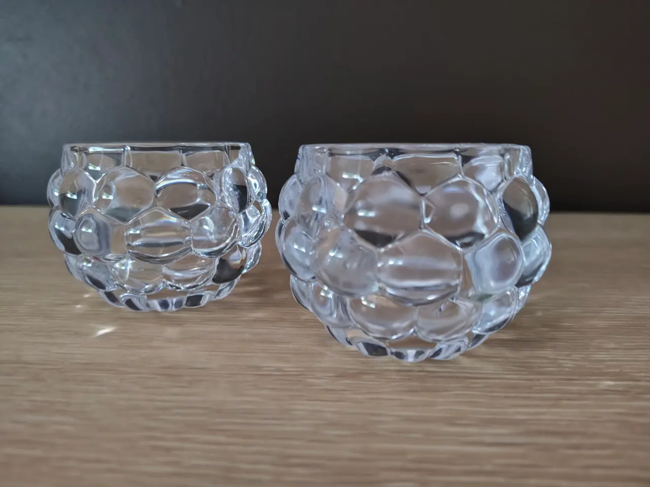 Billede 3 - Flotte lysestager i presset glas
