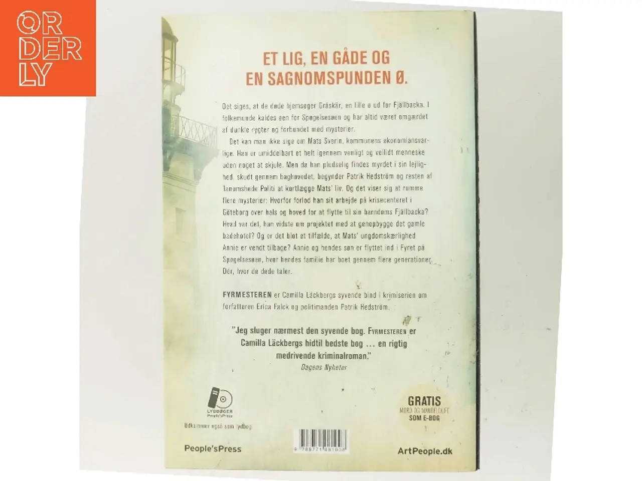 Billede 3 - Fyrmesteren : kriminalroman (Klassesæt) af Camilla Läckberg (Bog)