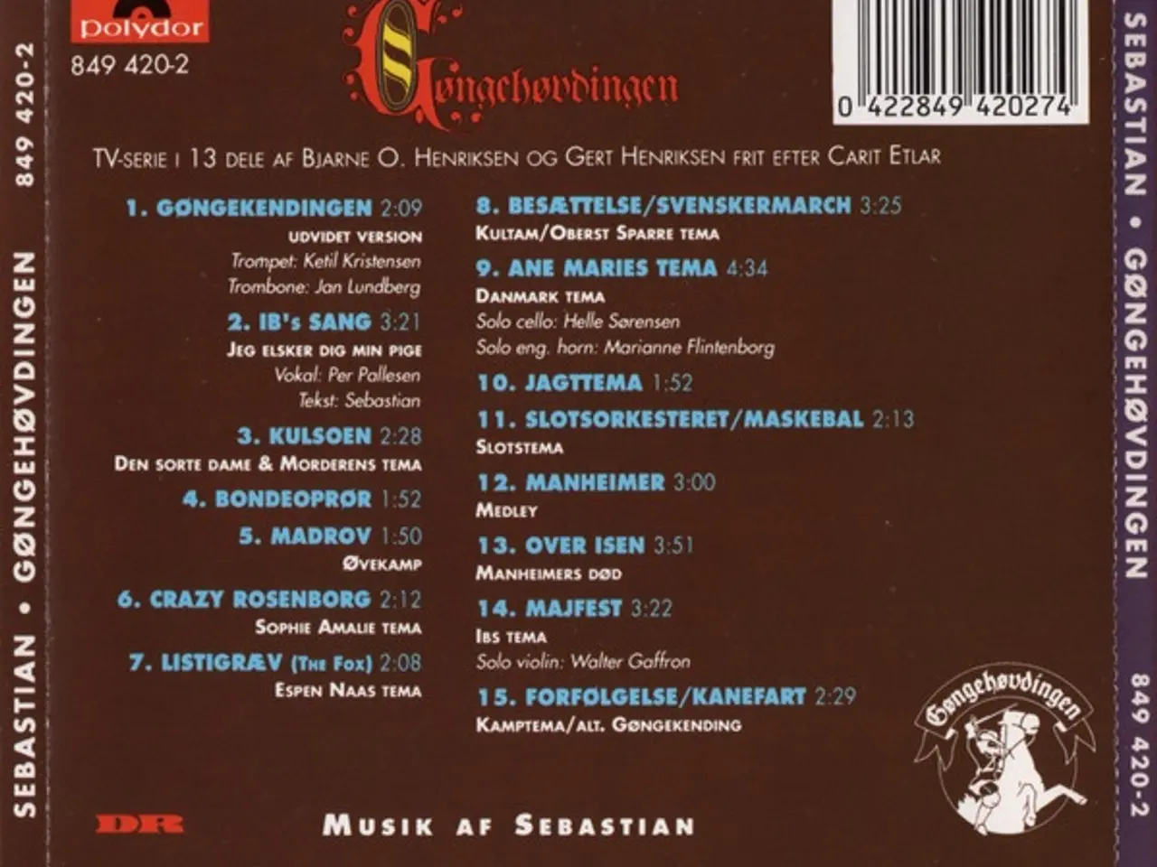 Billede 2 - Sebastian – Gøngehøvdingen – CD