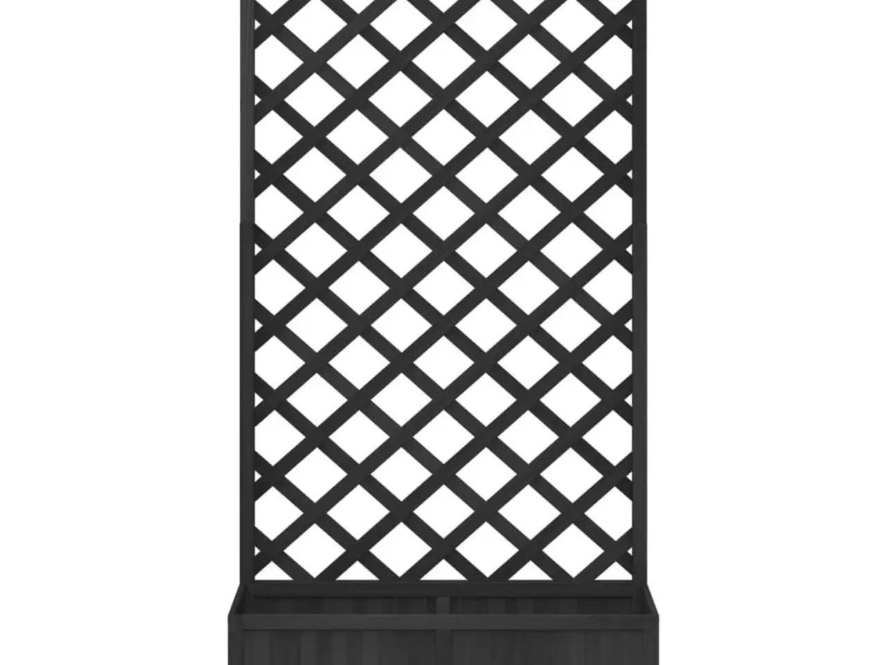 Billede 4 - Plantekasse med espalier - sort 90 x 35 x 180 cm