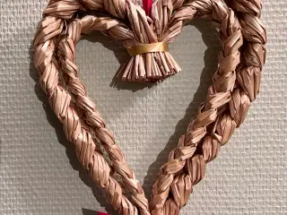 Svensk halm julehjerte.