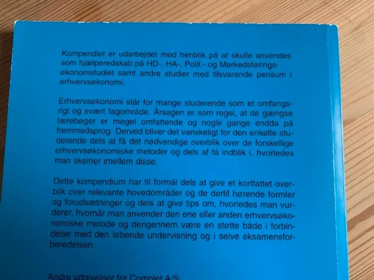 Billede 2 - Complet Kompendium - Erhvervsøkonomi - BYD