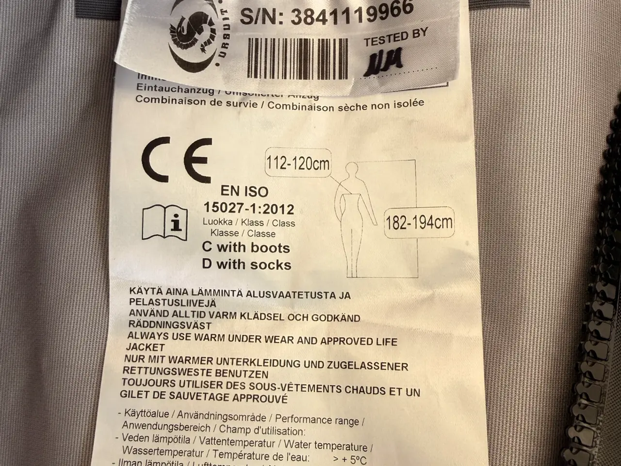 Billede 5 - Ursuit AWS tørdragt XL sort
