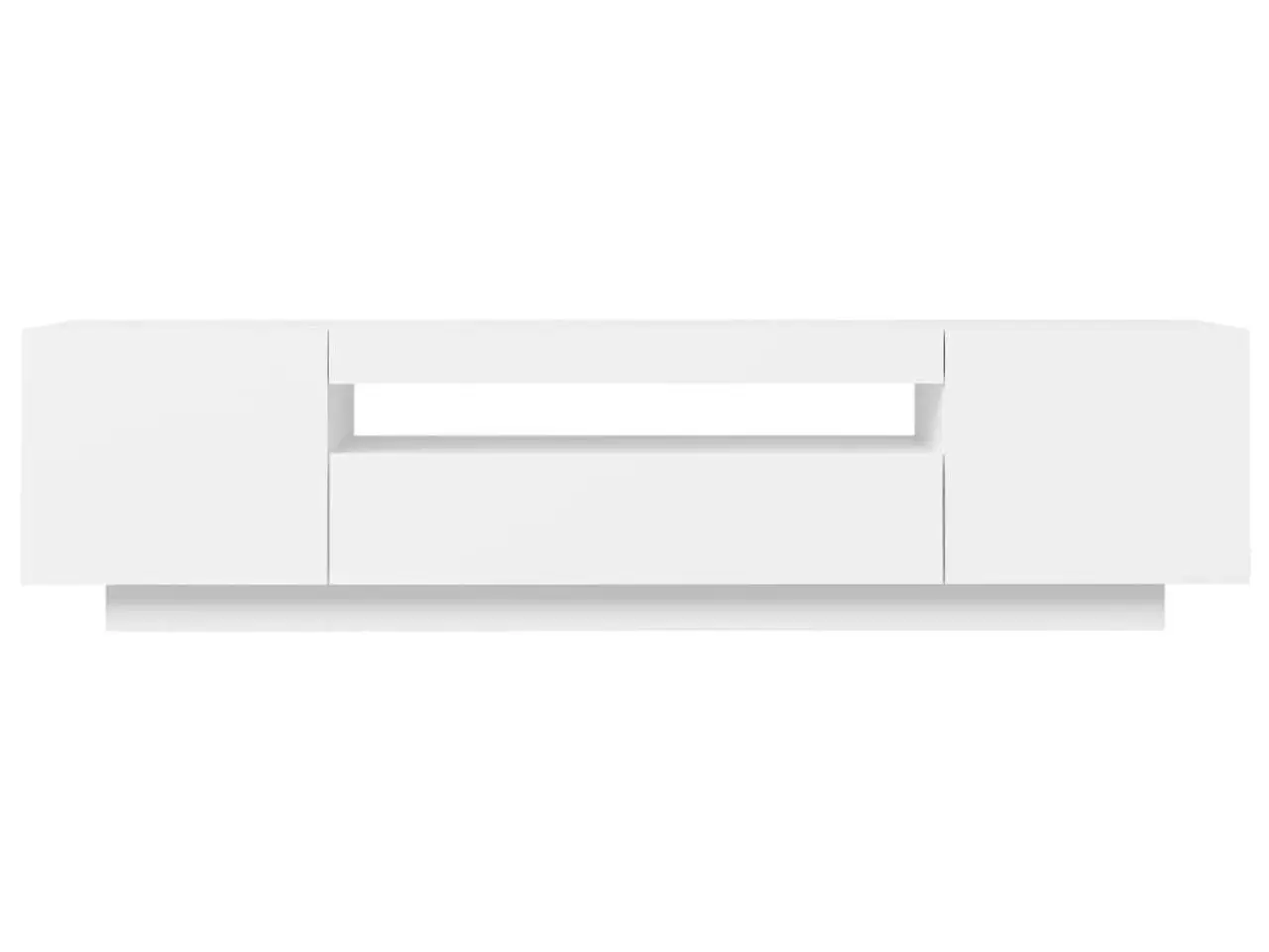 Billede 8 - Tv-skab med LED-lys 160x35x40 cm hvid