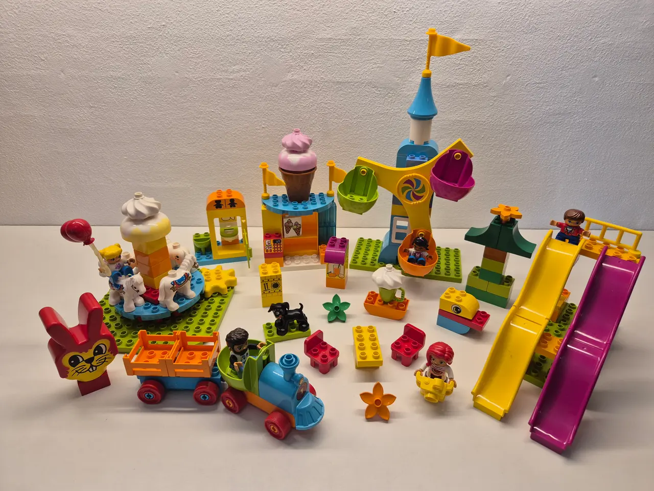 Billede 1 - Duplo Stor Forlystelsespark med Pariserhjul, Karru