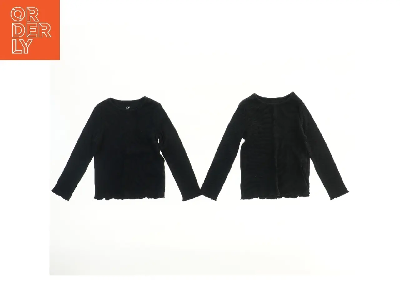 Billede 1 - Langærmet sort top fra H&M (str. 104)