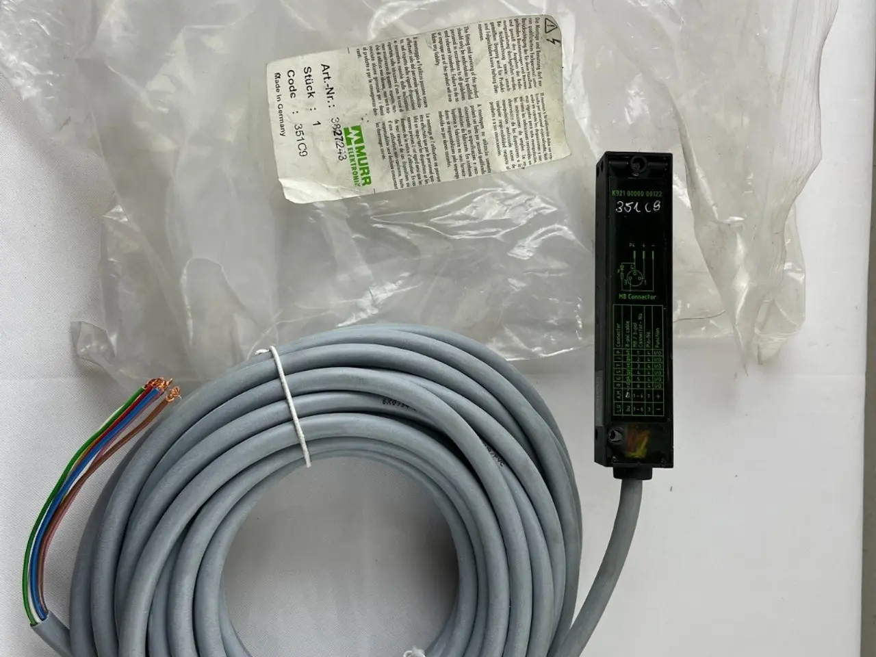 Billede 3 - Murr Elektronik 382743 M8 3-Pin Sensor stik kabel