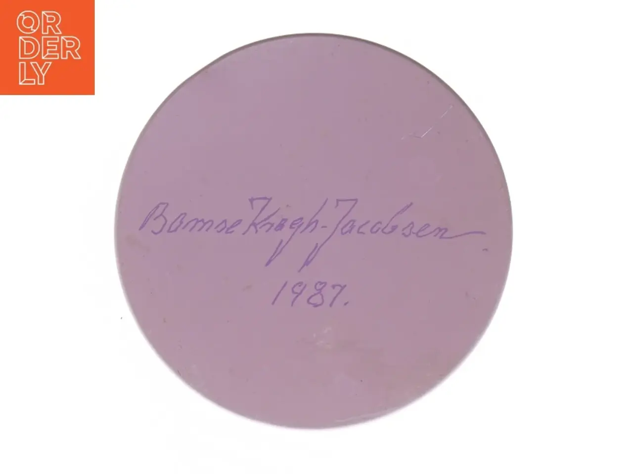 Billede 6 - Retro irma kunstdåse Opbevaringsdåse med farverigt design fra Irma (str. Ø 11,5 cm længde 15 cm)
