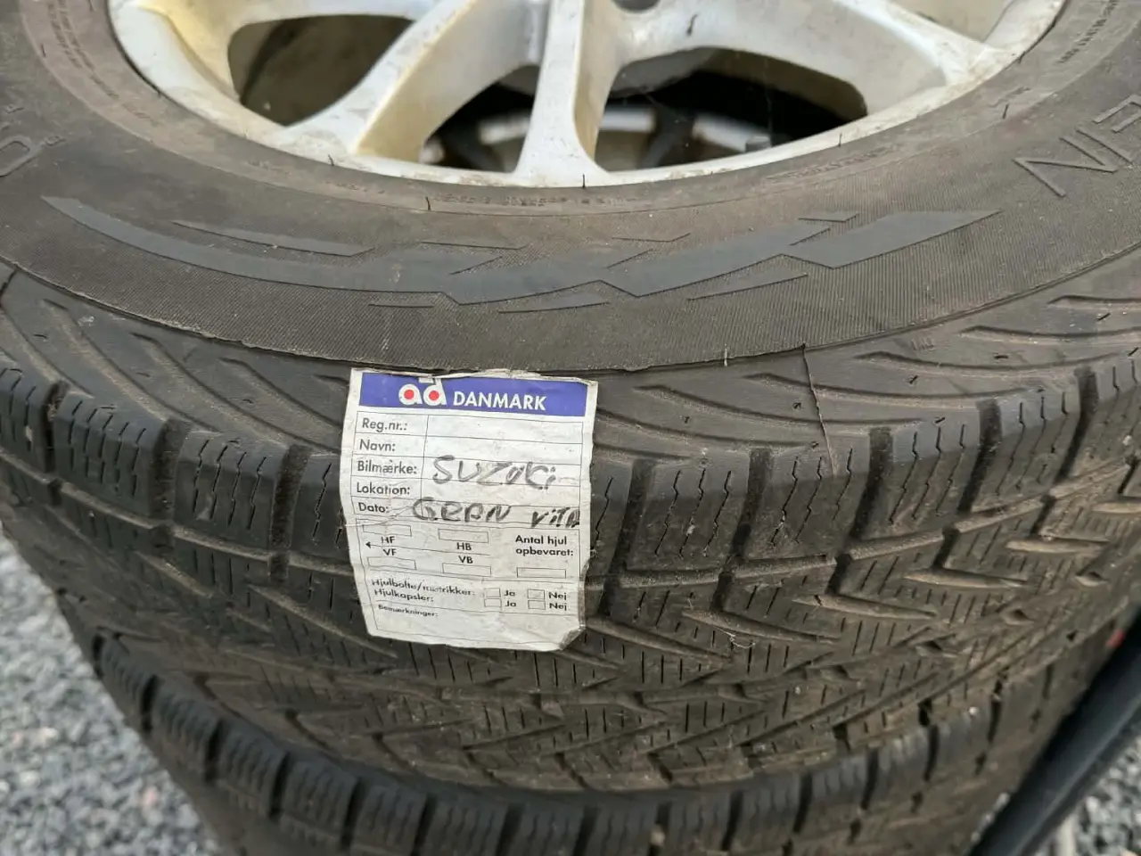 Billede 2 - 16" Alufælge Suzuki med vinterdæk