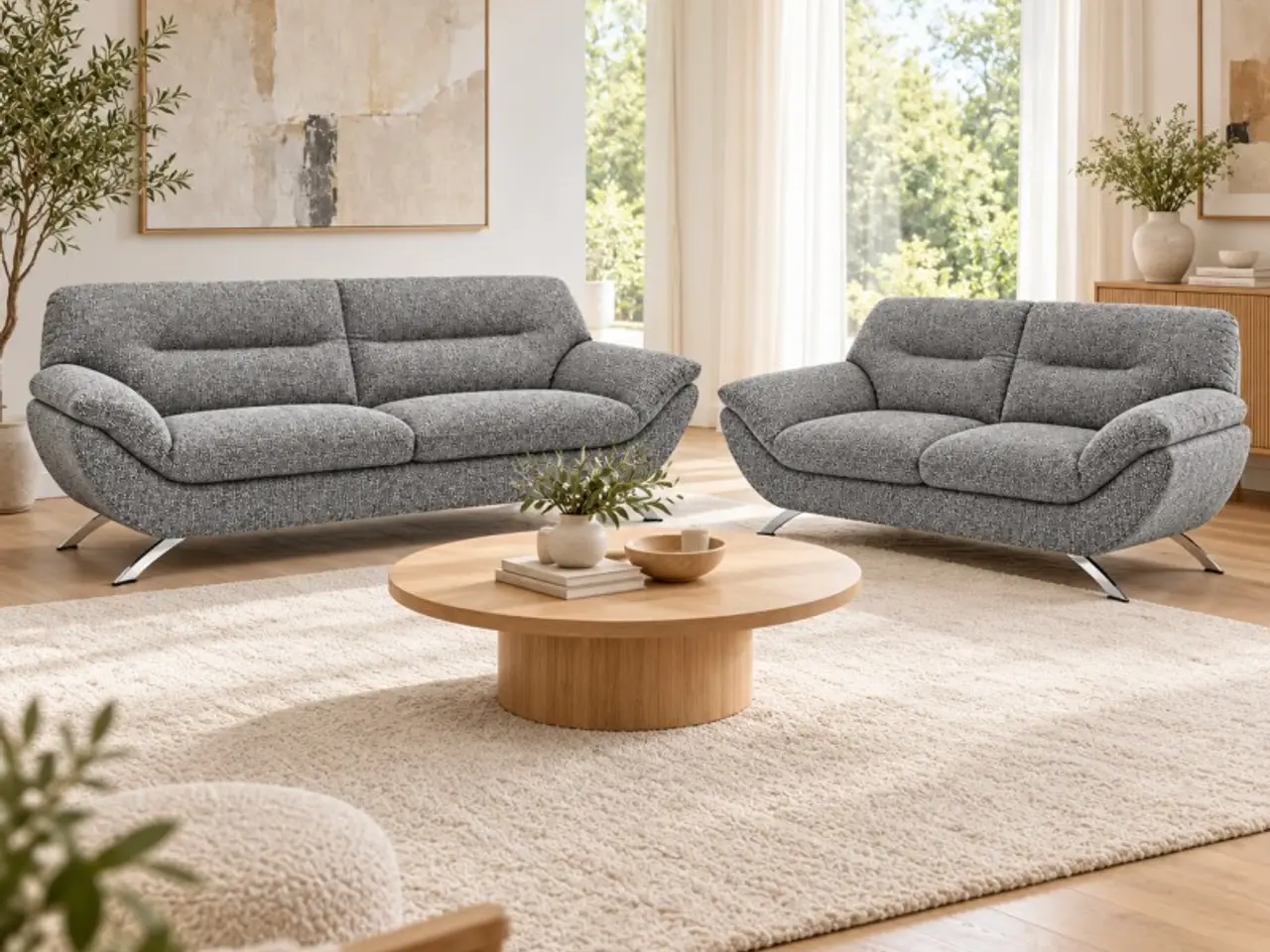 Billede 6 - Hjort Knudsen Taastrup 3 + 2,5 pers sofa grå stof