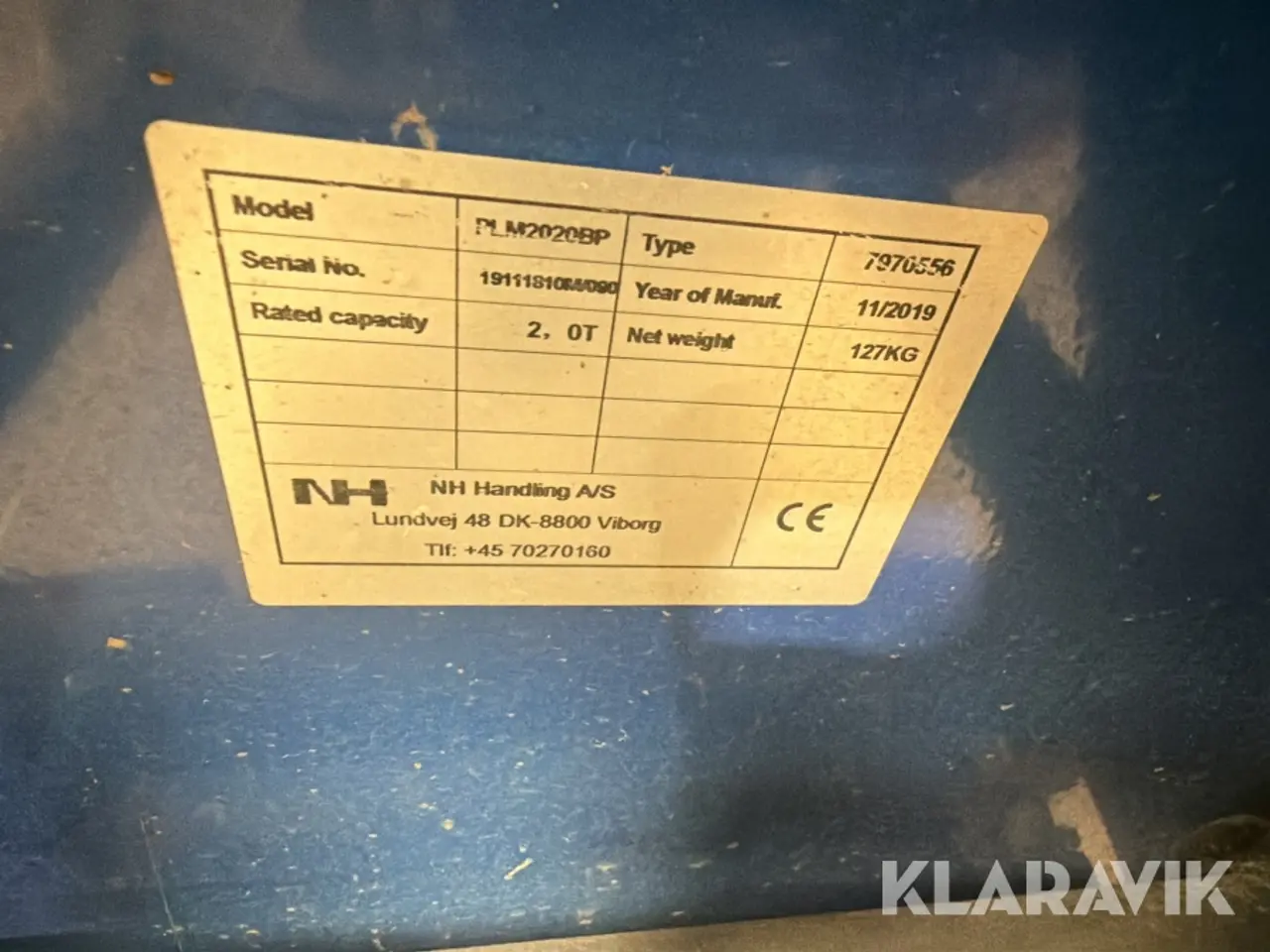 Billede 11 - Palleløfter NH Handling A/S PLM2020BP 2000 mm lang