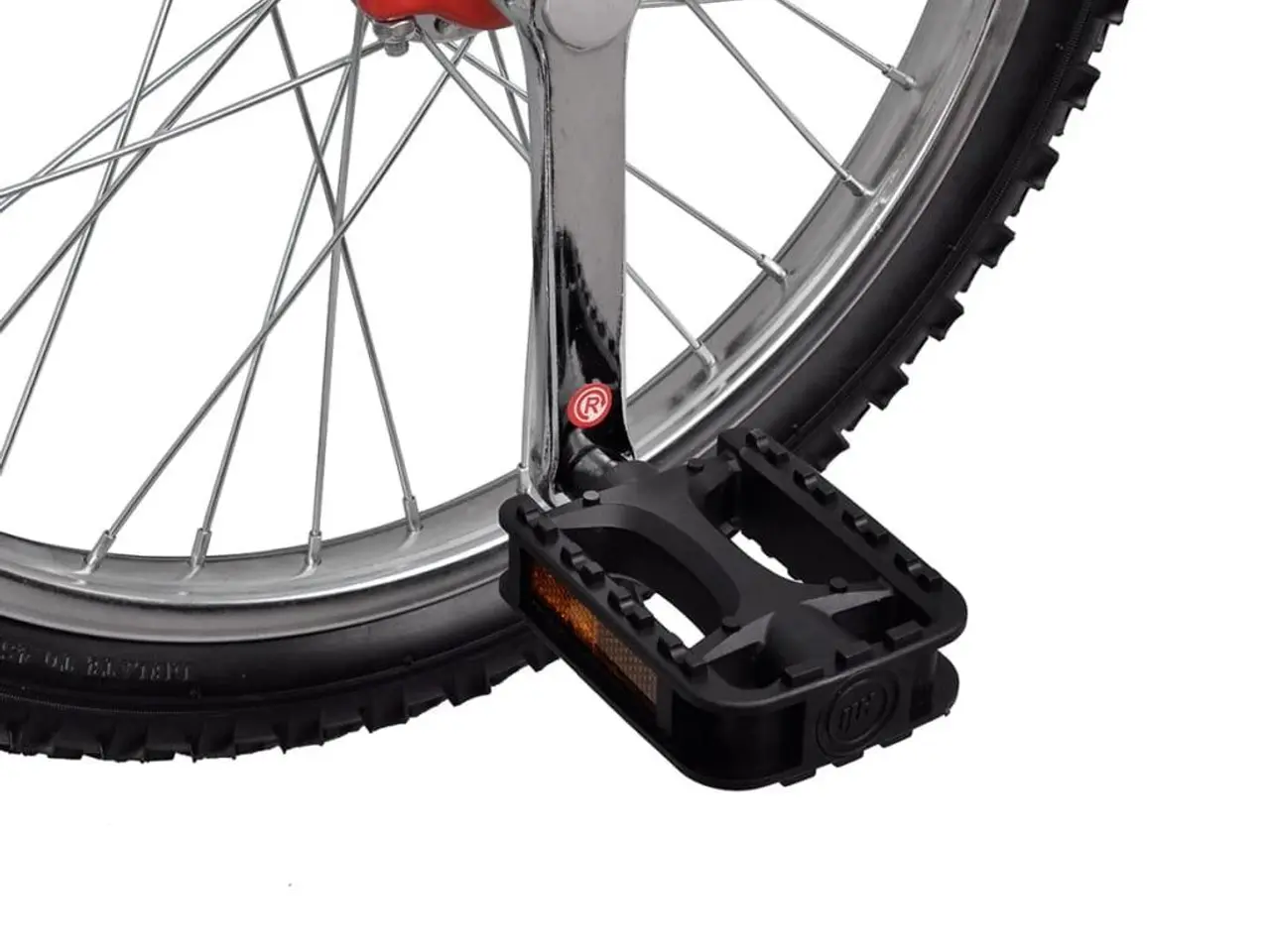 Billede 4 - Ethjulet cykel 20" - justerbar sadelhøjde, rød/sort