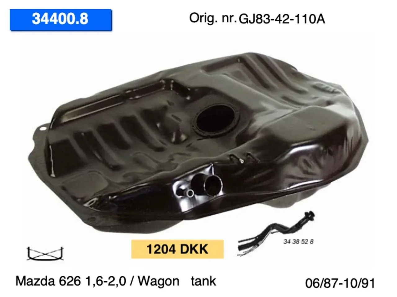 Billede 1 - Mazda 626 GD-GV (87-96) tanke
