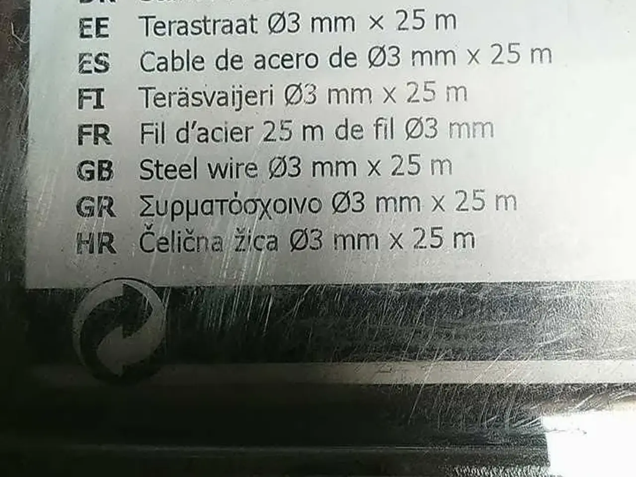 Billede 2 - 5x25m Ø3mm stålwire