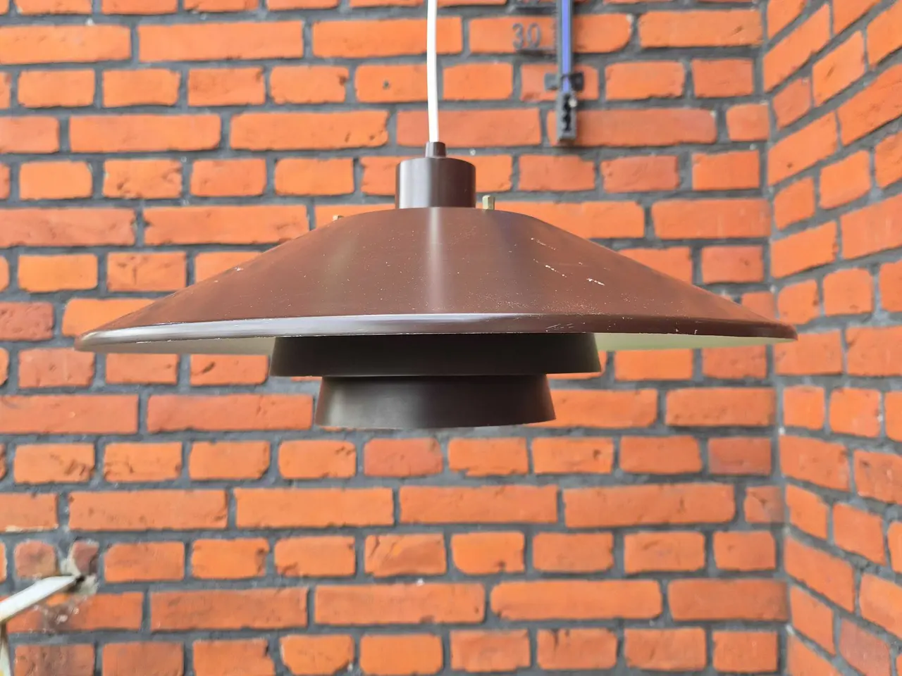 Billede 1 - Brun retrolampe fra danske Superlight