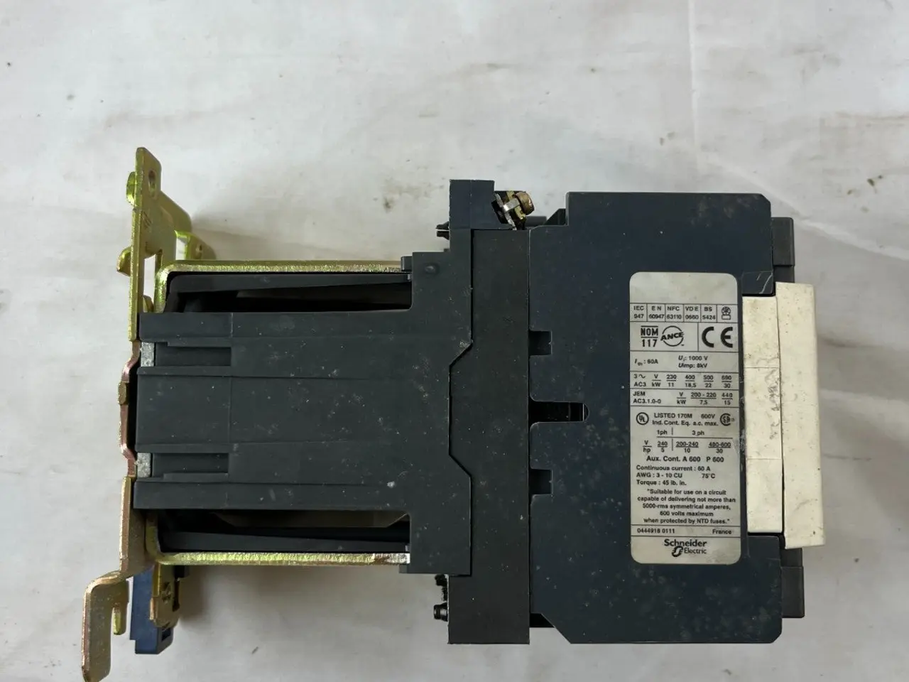 Billede 5 - Telemecanique LC1D40 kontaktor 60A 3-Pole Motor