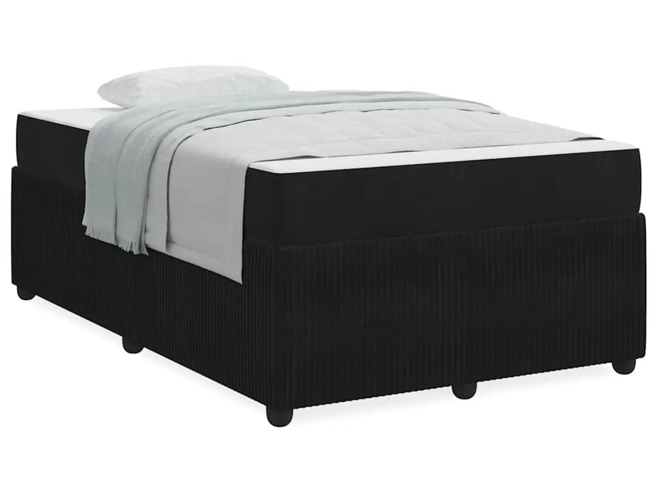 Billede 4 - Sengestel med madras Sort 120 x 200 cm Stof