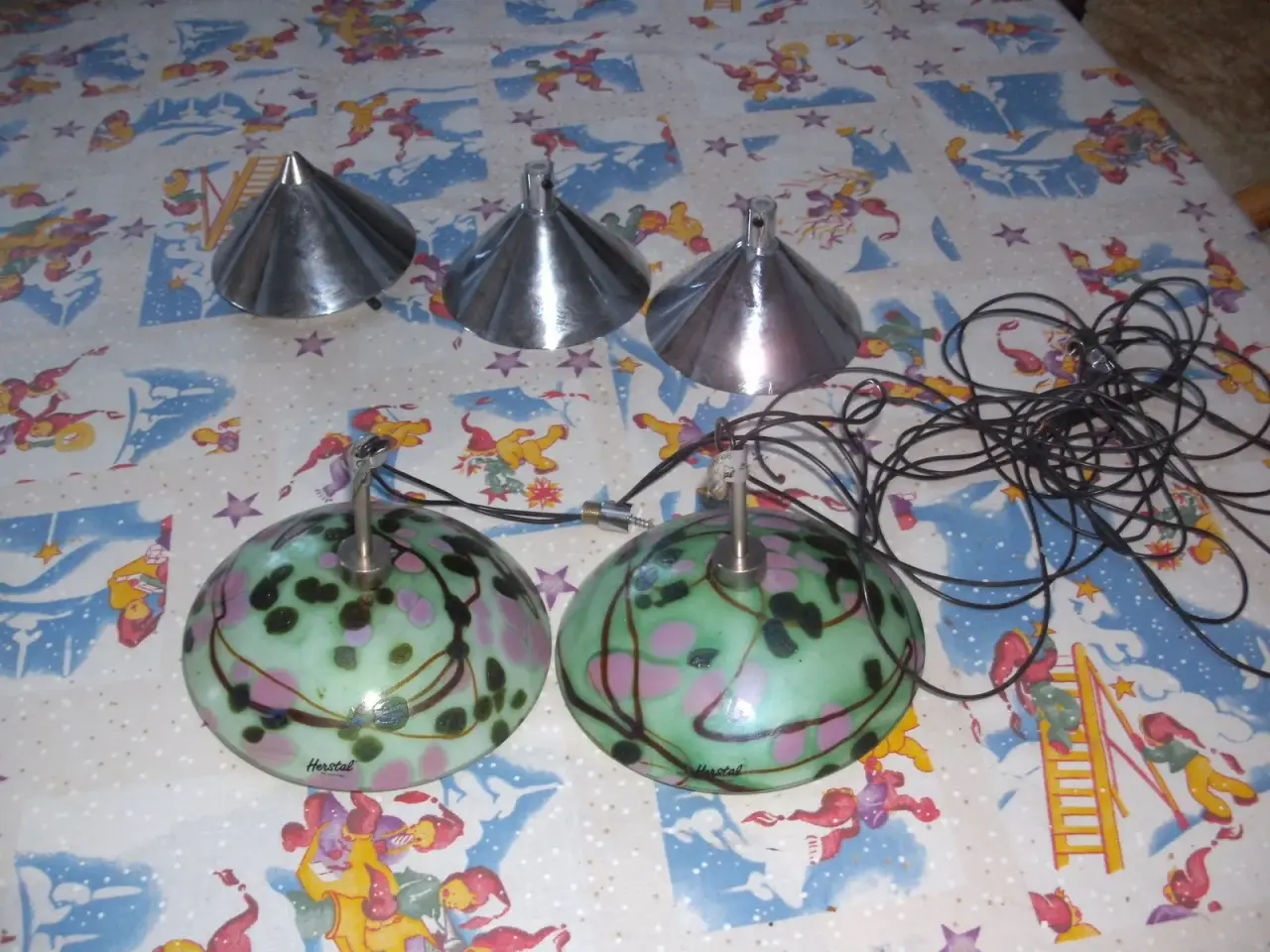 Billede 1 - Glas loftlampe fra Herstal