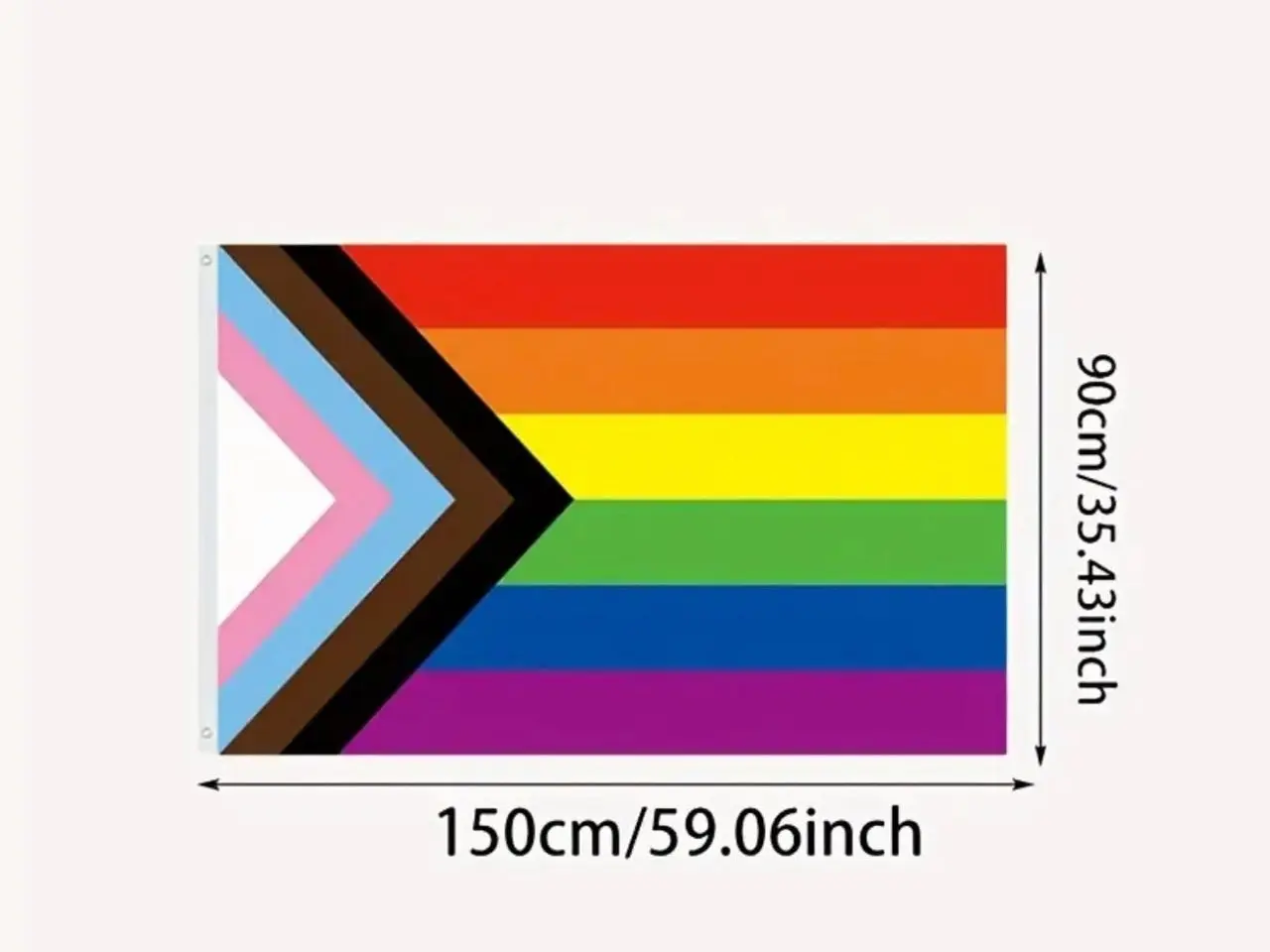Billede 2 - Pride flag / regnbueflag 90x150 cm