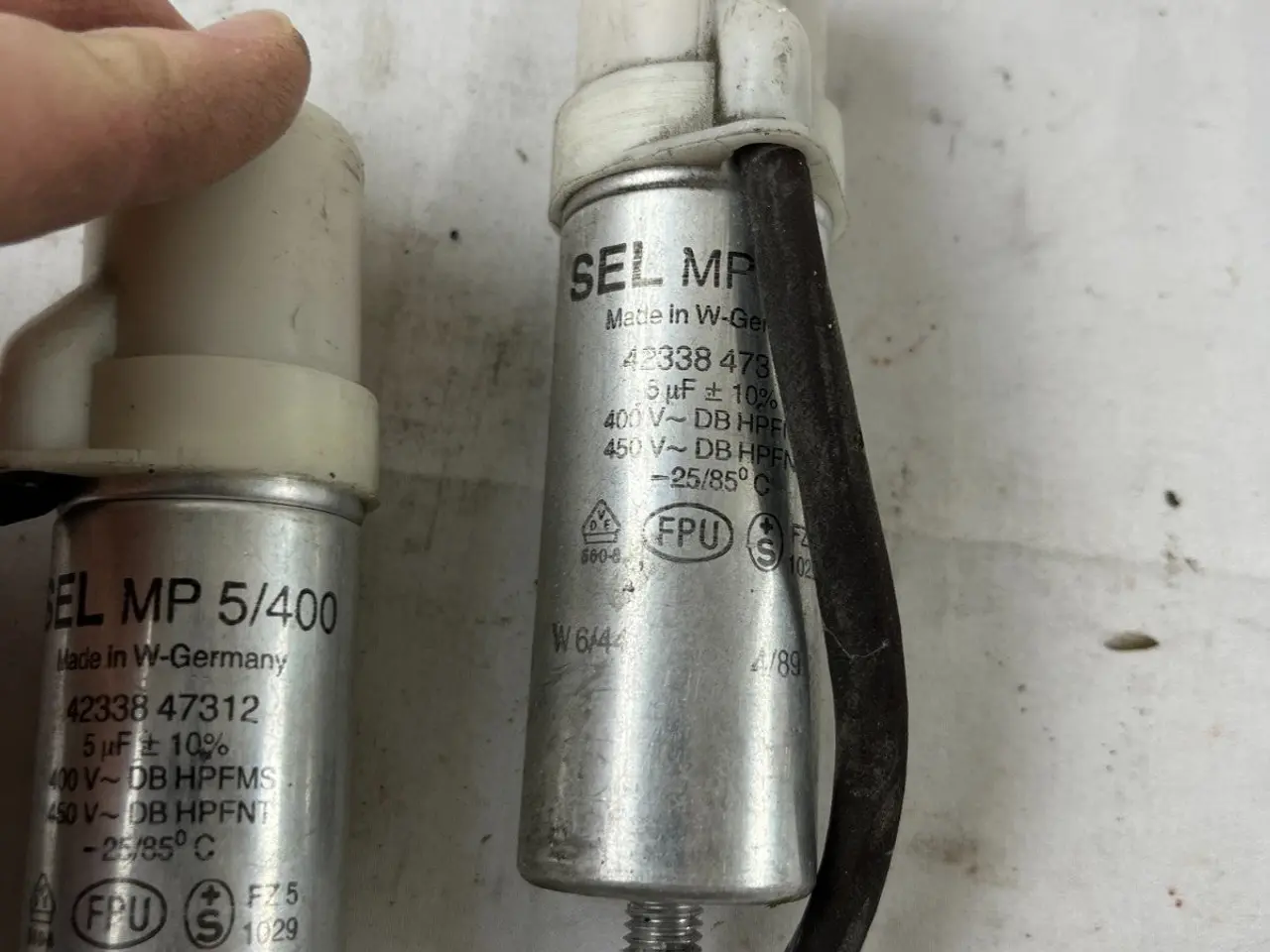 Billede 7 - SEL MP 5/400 5µF 400V–450V Motor Run Capacitors of