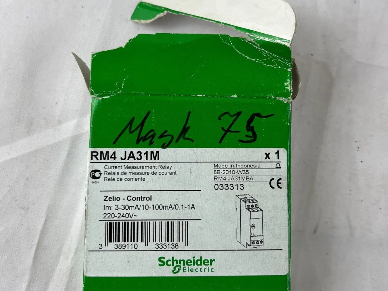 Billede 2 - Schneider RM4JA31M Current relæ 3-30mA/0.1-1A