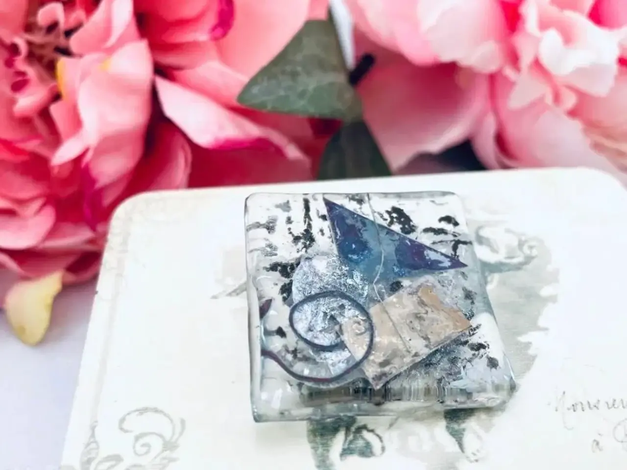Billede 1 - Broche glaskunst 