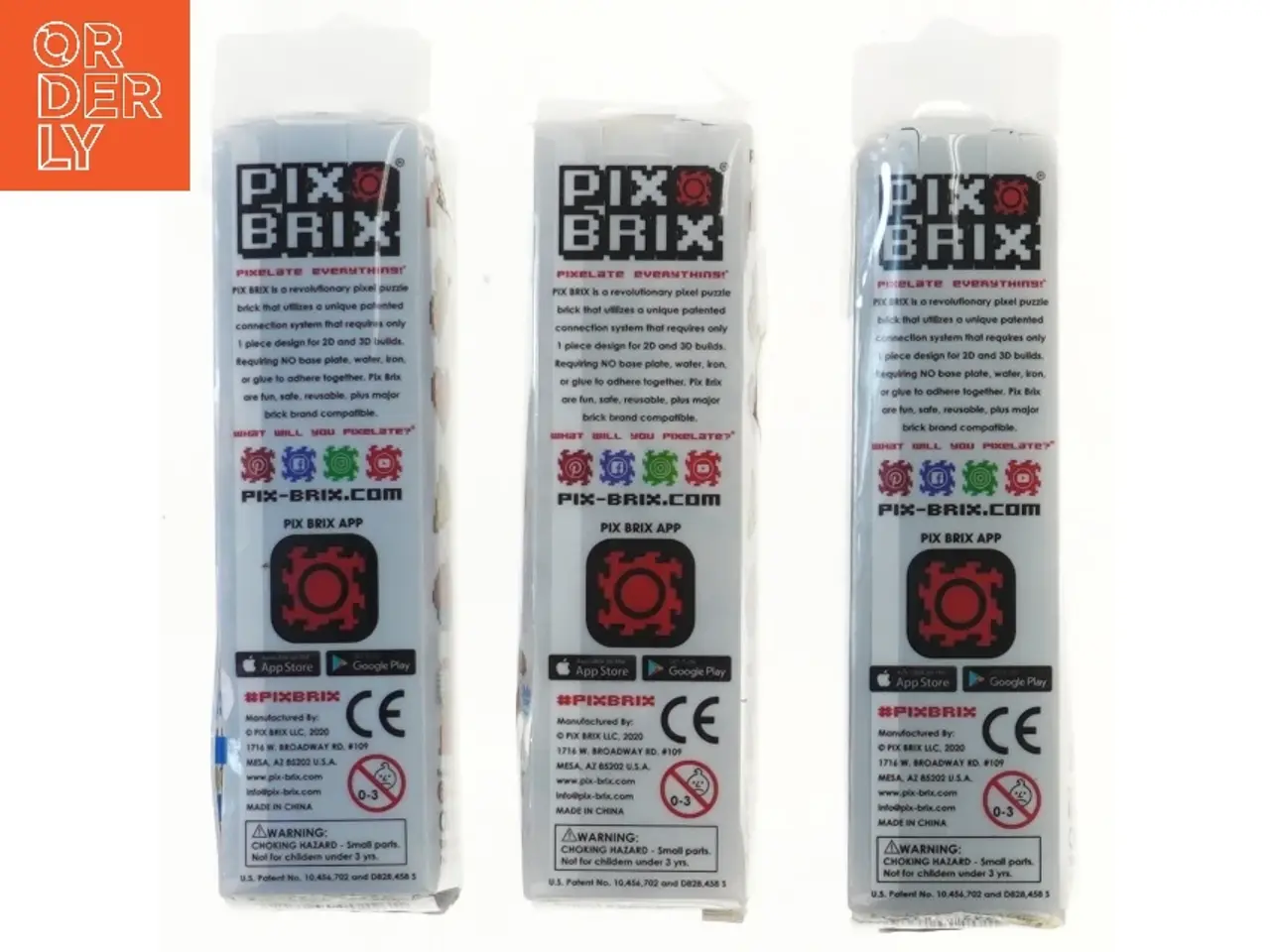 Billede 2 - Pix Brix Pixel Art Building Bricks 500 pcs (3 pakker) (str. 500 brikker pr styk cm)